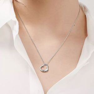 Tiffany & Co. Elsa Peretti Open Heart Pendant- Barely Worn